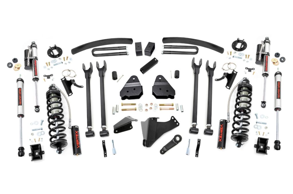 Rough Country 6 Inch Lift Kit Diesel 4 Link OVLDS C/O Vertex Ford F-250/F-350 Super Duty (05-07)