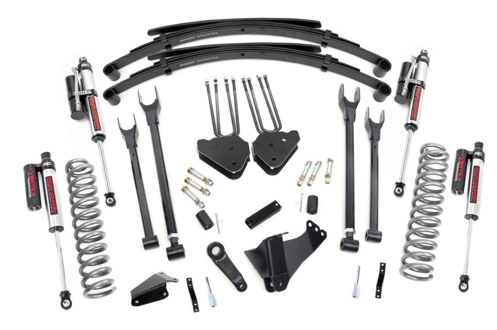 Rough Country 8 Inch Lift Kit 4 Link RR Springs Vertex Ford F-250/F-350 Super Duty (05-07)