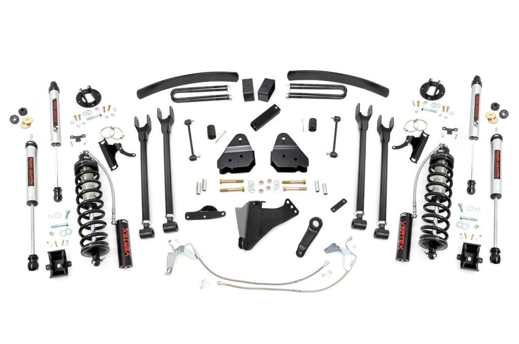 Rough Country 6 Inch Lift Kit Diesel 4 Link C/O V2 Ford F-250/F-350 Super Duty (08-10)