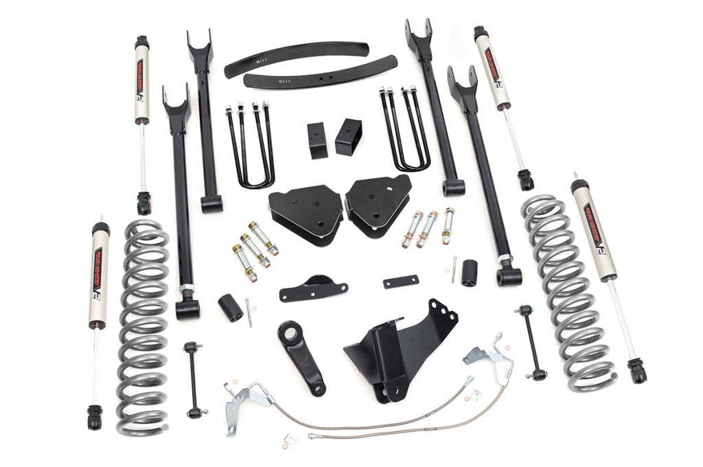 Rough Country 6 Inch Lift Kit Diesel 4 Link V2 Ford F-250/F-350 Super Duty (08-10)