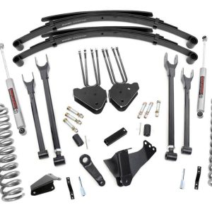 Rough Country 8 Inch Lift Kit 4 Link RR Springs Ford F-250/F-350 Super Duty (05-07)