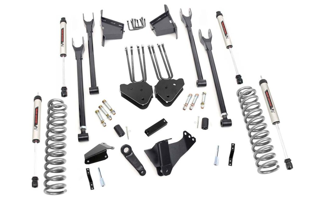 Rough Country 8 Inch Lift Kit 4 Link RR Blocks V2 Ford F-250/F-350 Super Duty (05-07)