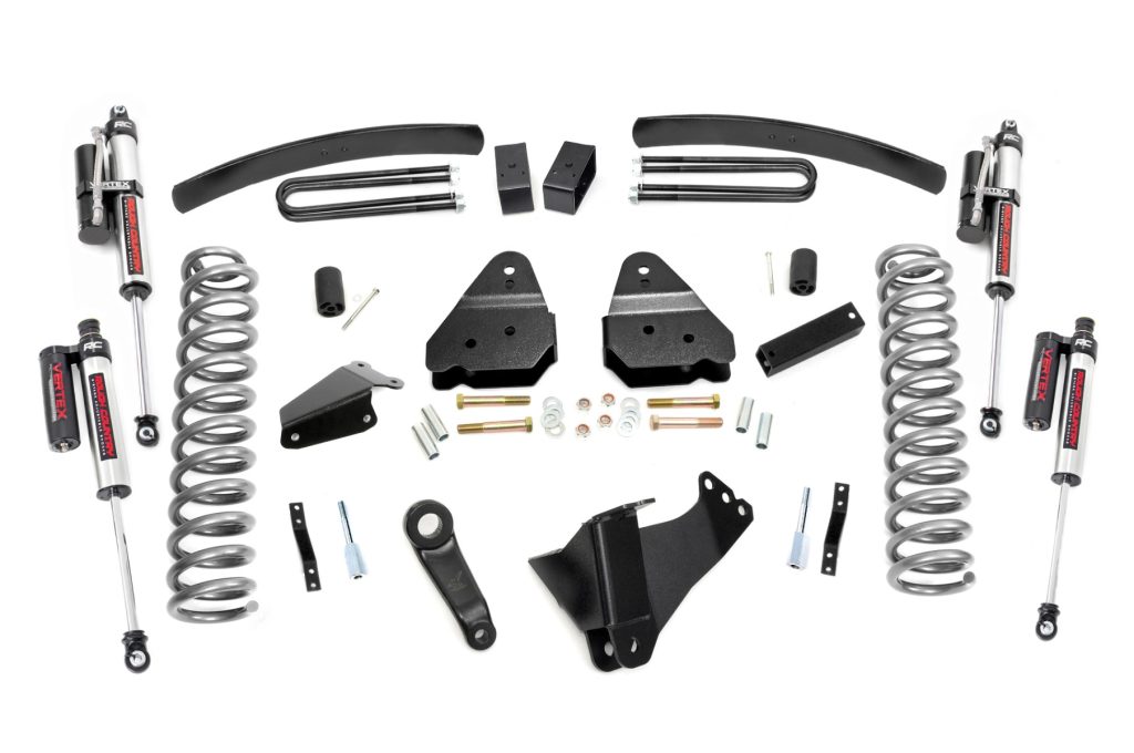 Rough Country 6 Inch Lift Kit Gas Vertex Ford F-250/F-350 Super Duty 4WD (2005-2007)