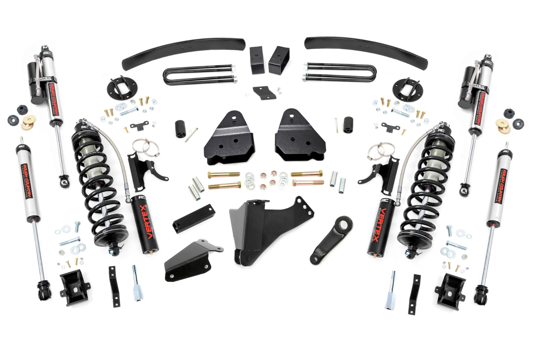 Rough Country 6 Inch Lift Kit Gas C/O Vertex Ford F-250/F-350 Super Duty (05-07)