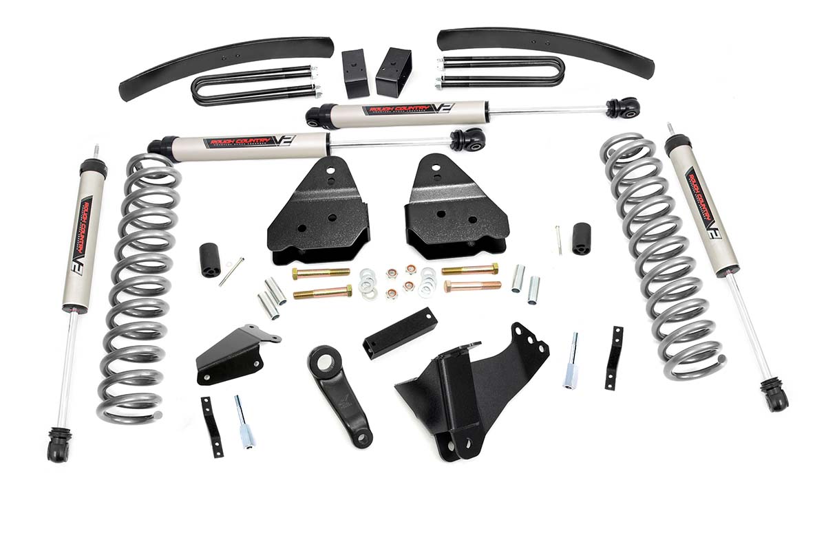 Rough Country 6 Inch Lift Kit Diesel V2 Ford F-250/F-350 Super Duty 4WD (2005-2007)