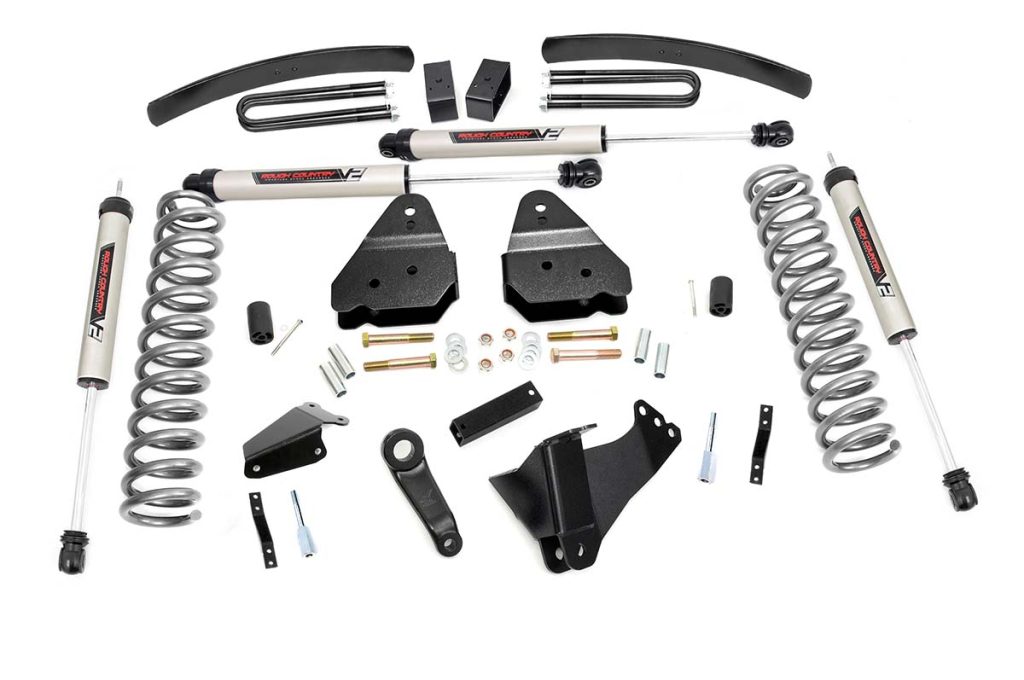 Rough Country 6 Inch Lift Kit Gas V2 Ford F-250/F-350 Super Duty 4WD (2005-2007)