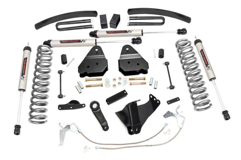 Rough Country 6 Inch Lift Kit Gas V2 Ford F-250/F-350 Super Duty 4WD (2008-2010)