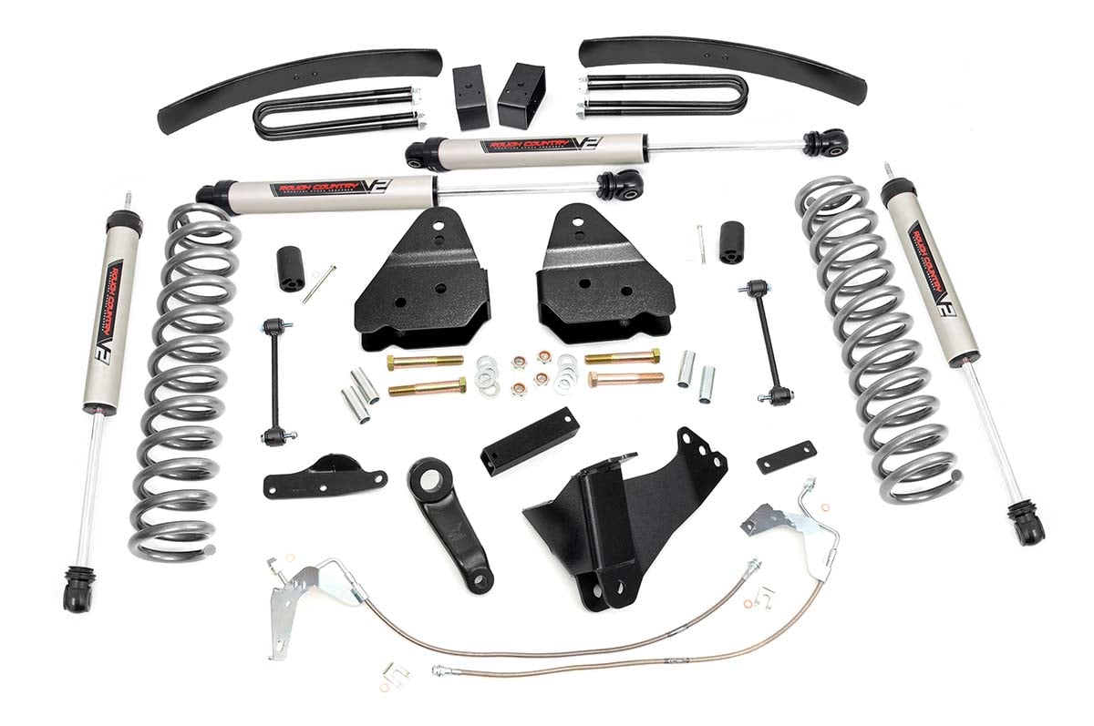 Rough Country 6 Inch Lift Kit Diesel V2 Ford F-250/F-350 Super Duty 4WD (2008-2010)
