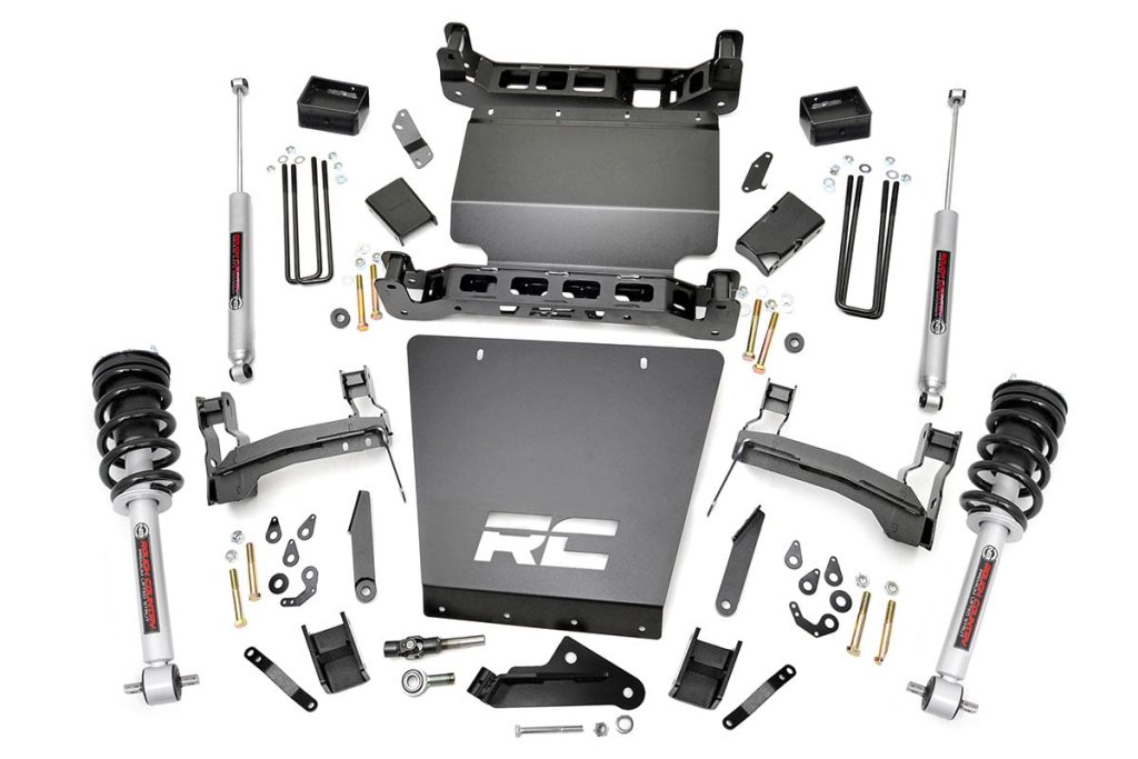 Rough Country 5 Inch Lift Kit Bracket N3 Struts Chevy/GMC 1500 (14-18 & Classic)