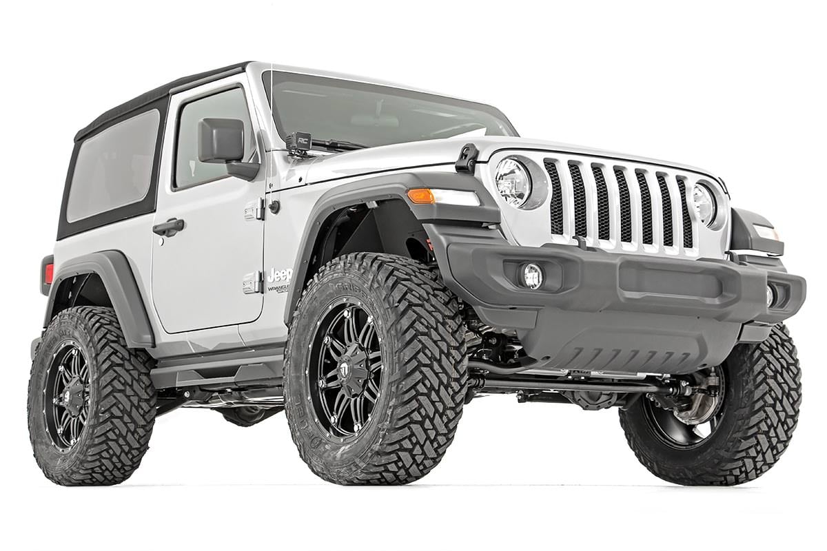 Rough Country 3.5 Inch Lift Kit C/A Drop FR D/S M1 Jeep Wrangler JL 4WD (2018-2023)