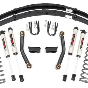Rough Country 3 Inch Lift Kit Series II RR Springs V2 Jeep Cherokee XJ (84-01)