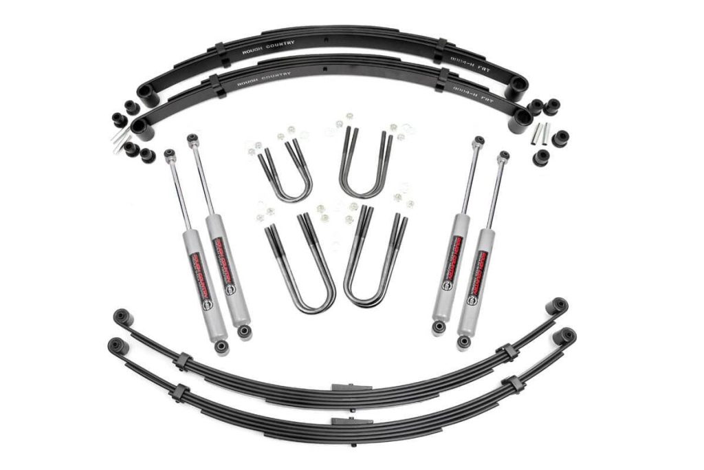Rough Country 3 Inch Lift Kit Rear Springs Jeep Grand Wagoneer/J10 Truck/J20 Truck/Wagoneer 4WD