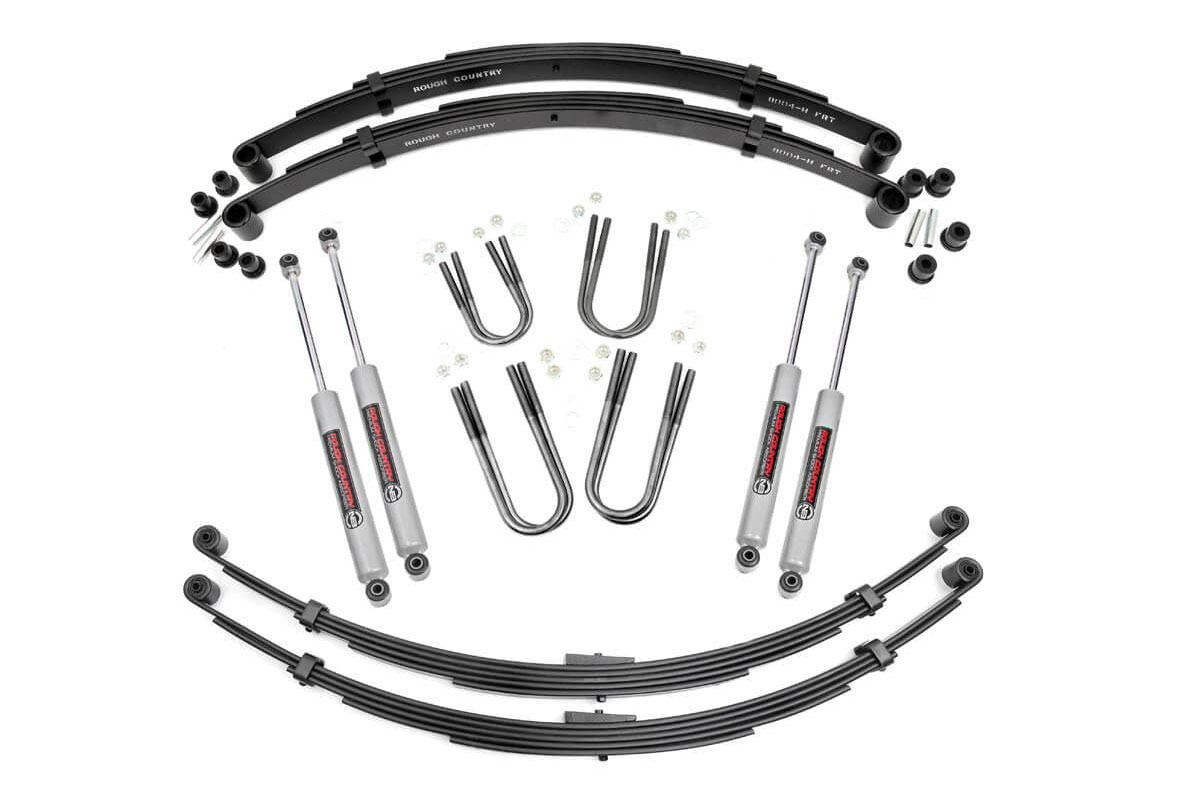Rough Country 3 Inch Lift Kit Rear Springs Jeep Grand Wagoneer/J10 Truck/J20 Truck/Wagoneer 4WD