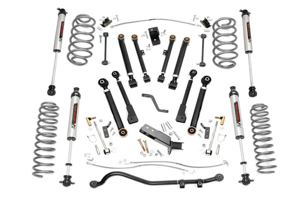 Rough Country 4 Inch Lift Kit X-Series V2 Jeep Wrangler TJ (97-06)/Wrangler Unlimited (04-06)