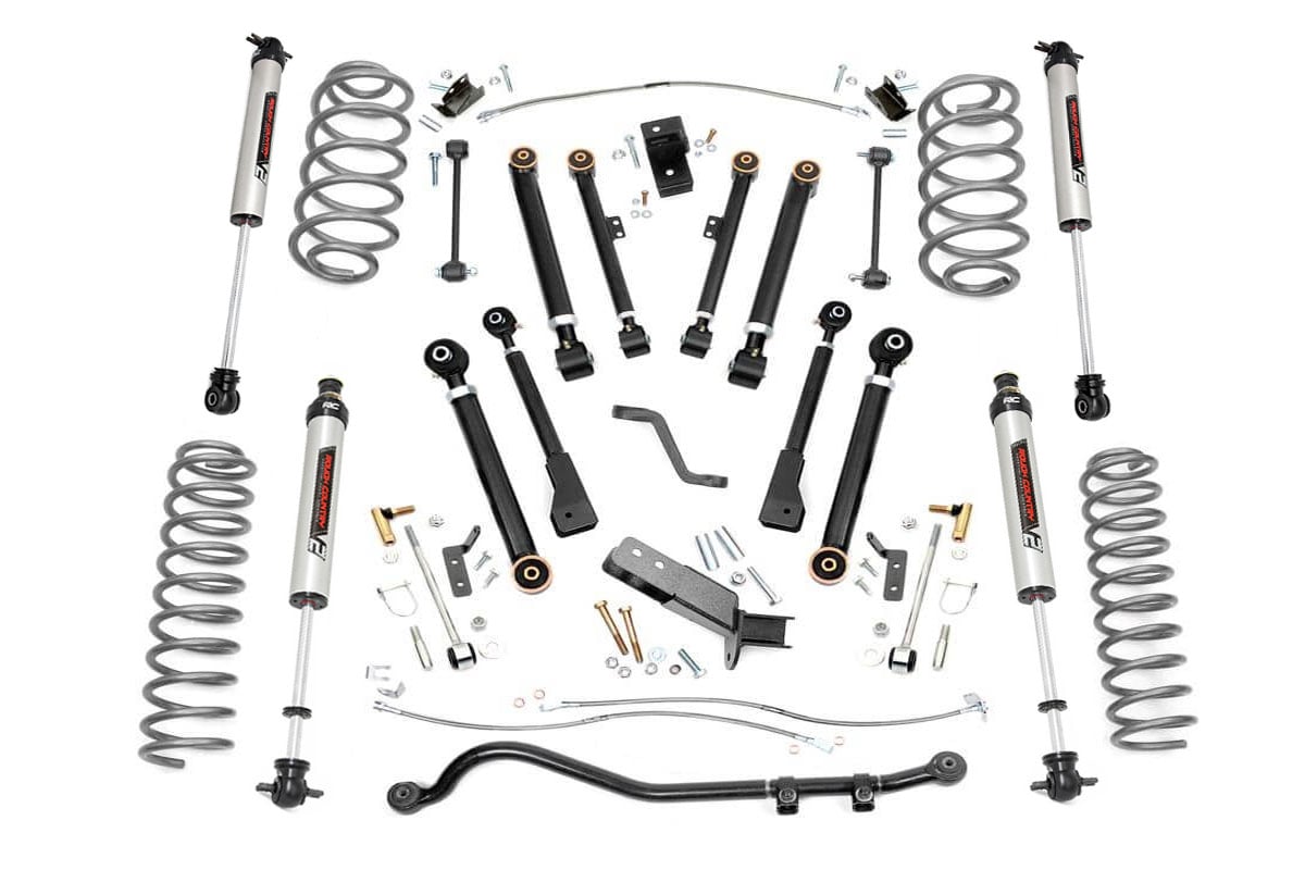 Rough Country 4 Inch Lift Kit X-Series V2 Jeep Wrangler TJ (97-06)/Wrangler Unlimited (04-06)