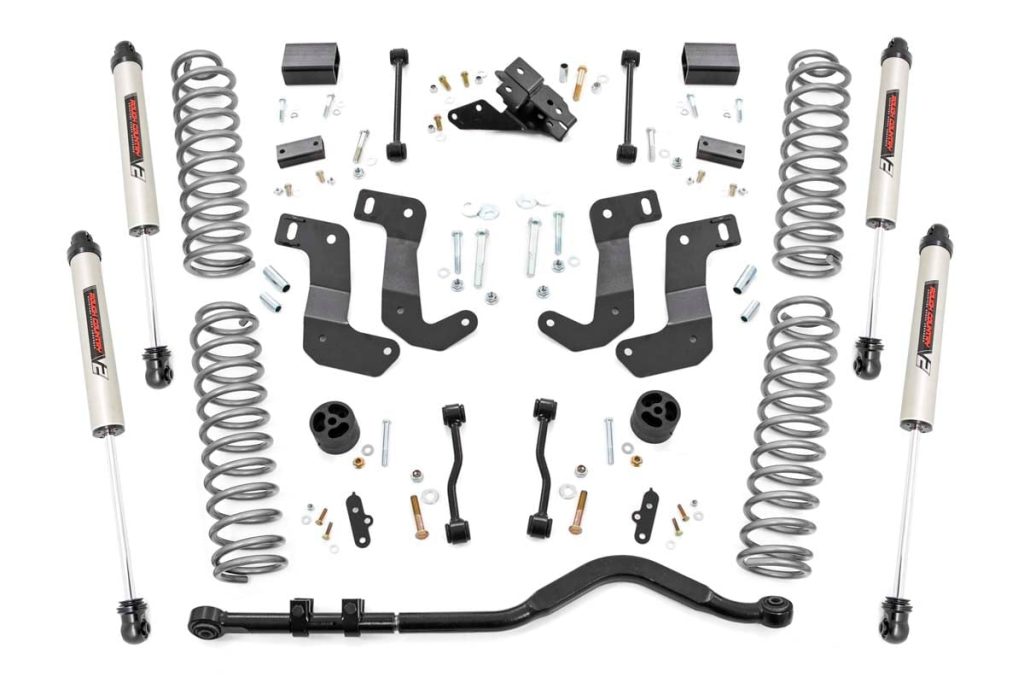Rough Country 3.5 Inch Lift Kit C/A Drop Stage 1 V2 Jeep Wrangler Unlimited (24-26)