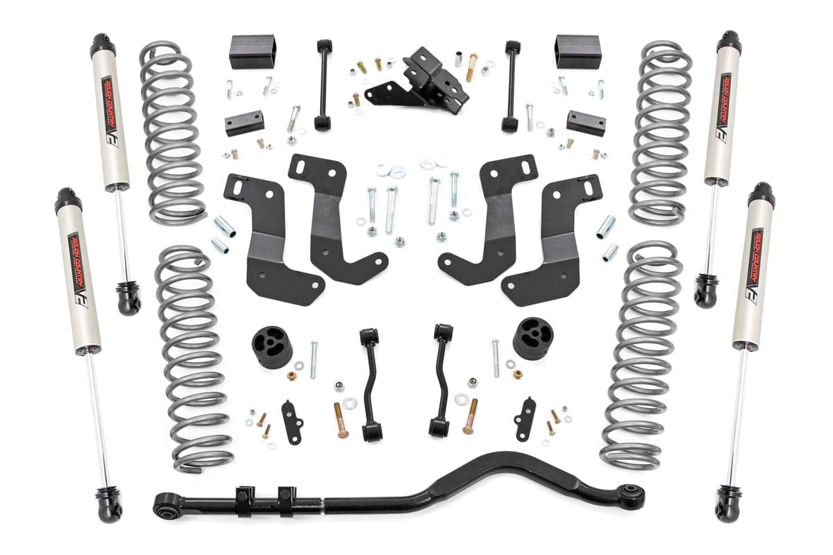 Rough Country 3.5 Inch Lift Kit C/A Drop Stage 1 V2 Jeep Wrangler Unlimited (24-26)