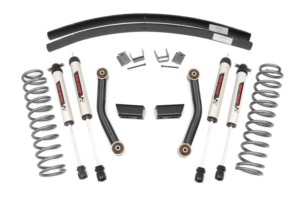 Rough Country 3 Inch Lift Kit SII RR AAL V2 Shocks Jeep Cherokee XJ 2WD/4WD (84-01)