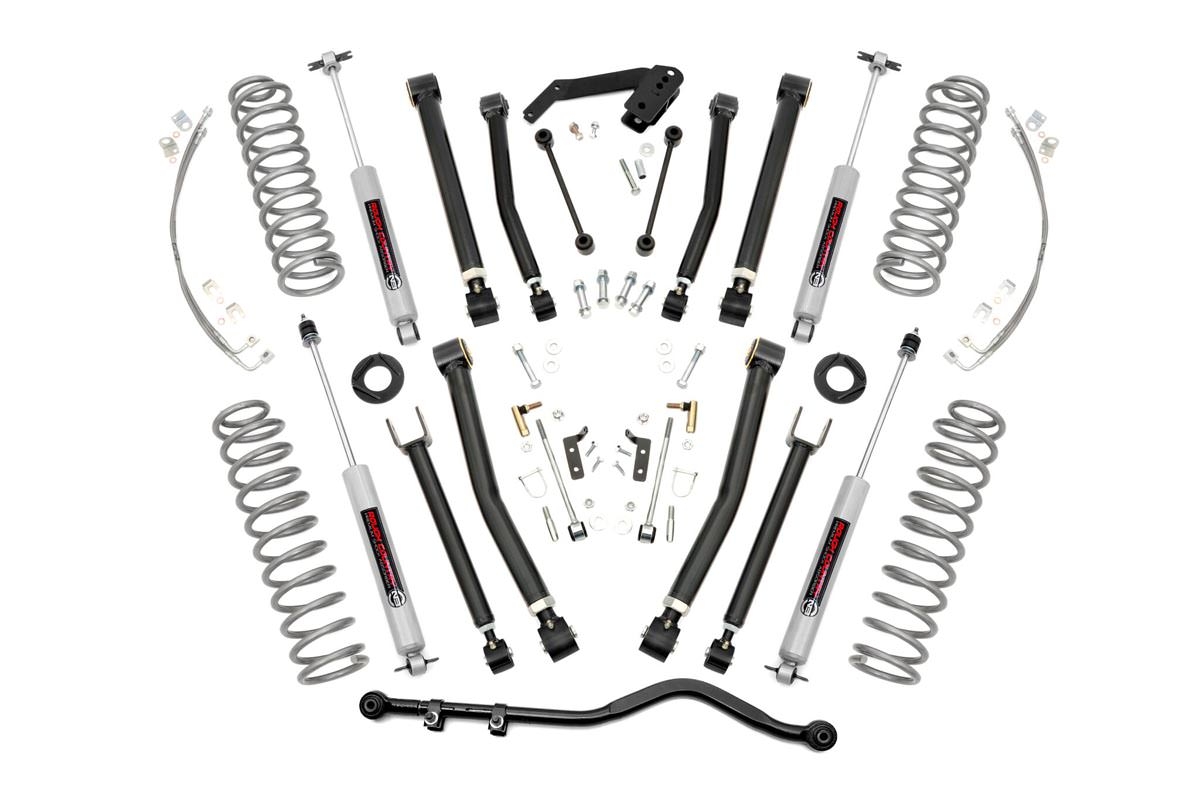 Rough Country 4 Inch Lift Kit X-Series Jeep Wrangler JK 4WD (2007-2018)