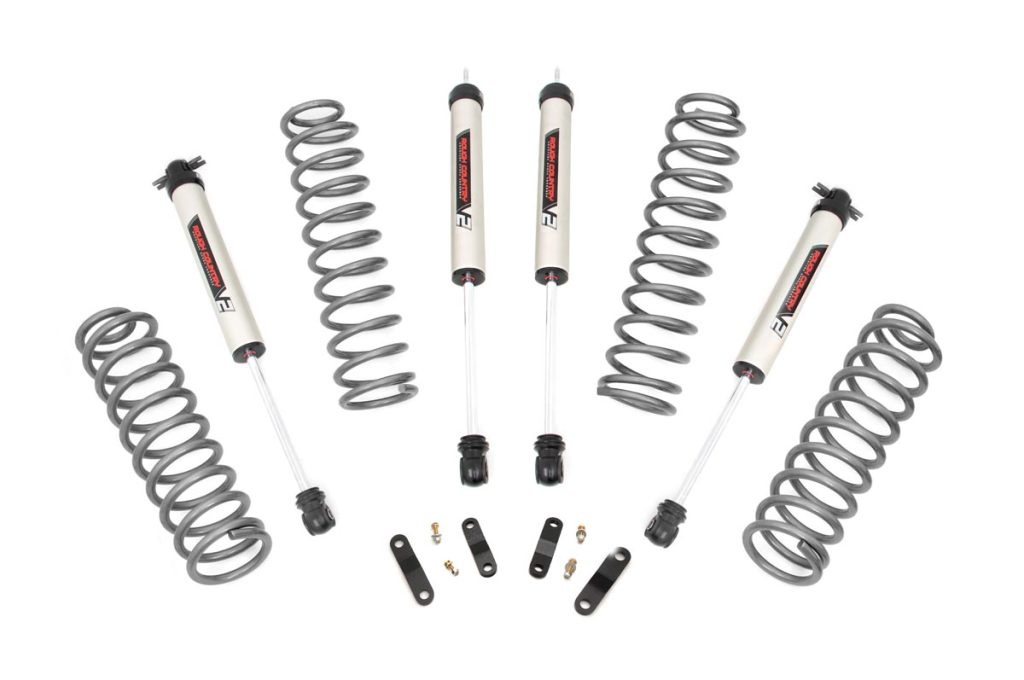 Rough Country 2.5 Inch Lift Kit Coils V2 Jeep Wrangler JK 4WD (2007-2018)