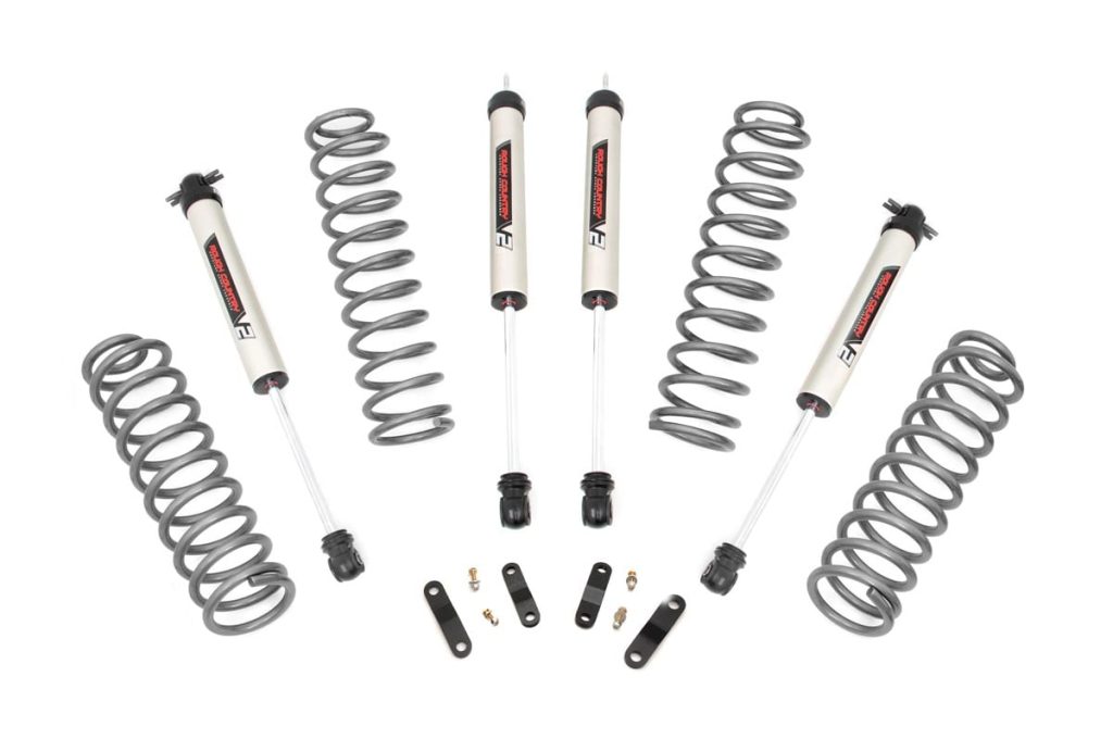 Rough Country 2.5 Inch Lift Kit Coils V2 Jeep Wrangler Unlimited 2WD/4WD (2007-2018)