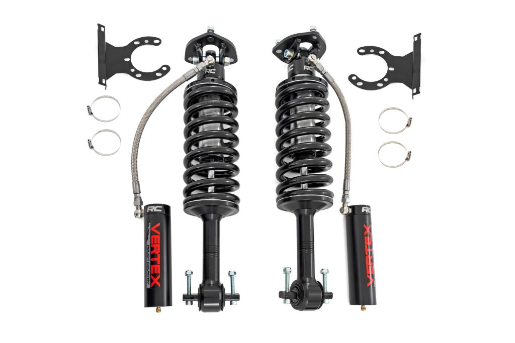 Rough Country Vertex 2.5 Reservoir Coilovers Front 5.5-6.5″ Ford F-150 4WD (14-26)