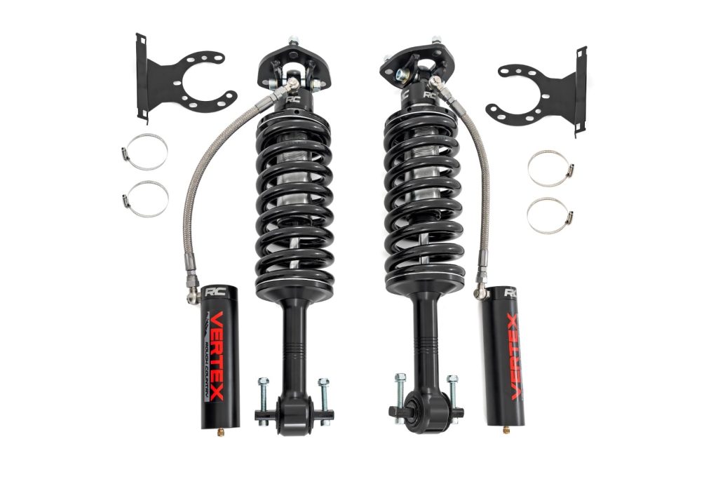 Rough Country Vertex 2.5 Reservoir Coilovers Front 6.5-7.5β³ Ford F-150 2WD (14-26)