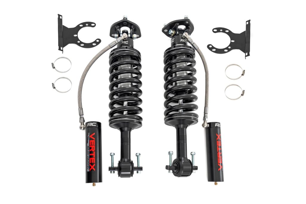 Rough Country Vertex 2.5 Remote Reservoir Leveling Coilovers 2 Inch Ford F-150 (14-26)