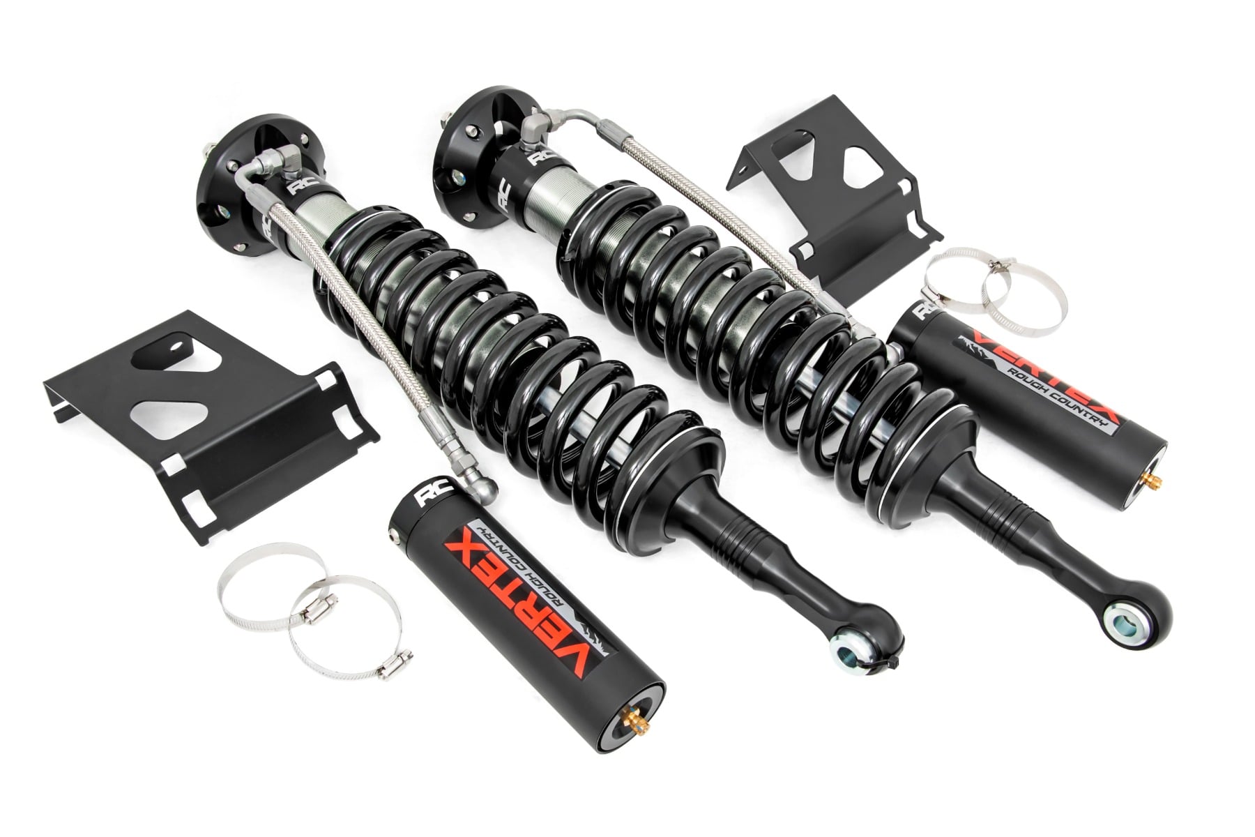 Rough Country Vertex 2.5 Reservoir Coilovers Front 3.5β³ Toyota Tacoma 2WD/4WD (05-23)