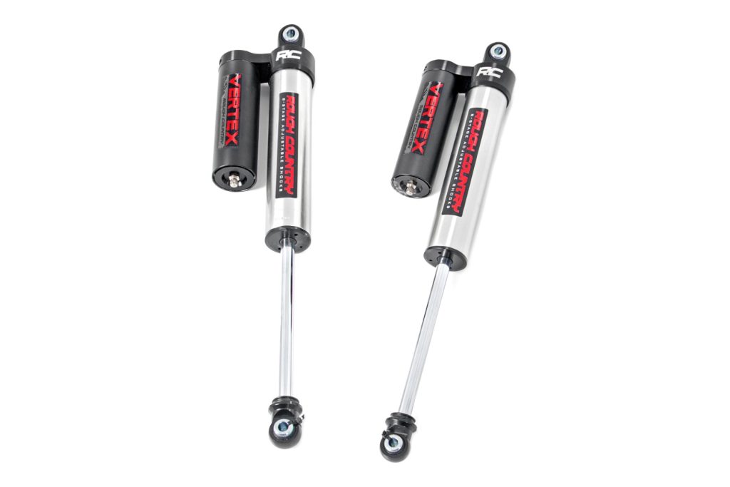 Rough Country Vertex 2.5 Reservoir Rear Shocks 4-6.5″ Ford F-150 4WD (2009-2026)