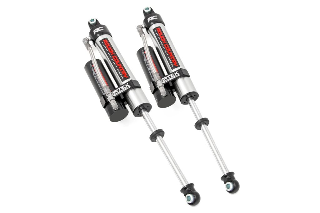 Rough Country Vertex 2.5 Reservoir Rear Shocks 3.5-7.5″ Chevy/GMC 2500HD/3500HD (11-26)