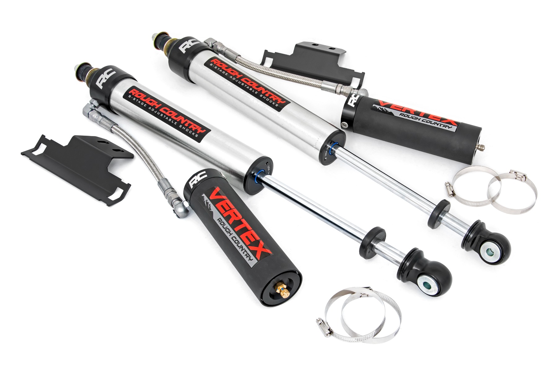 Rough Country Vertex 2.5 Reservoir Rear Shocks 6-7β³ Toyota Tacoma 2WD/4WD (2005-2023)