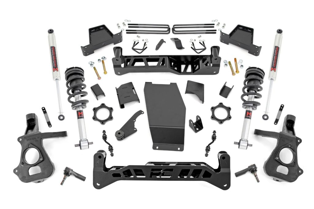 Rough Country 7 Inch Lift Kit Cast Steel M1 Struts/M1 Chevy/GMC 1500 (14-18 & Classic)