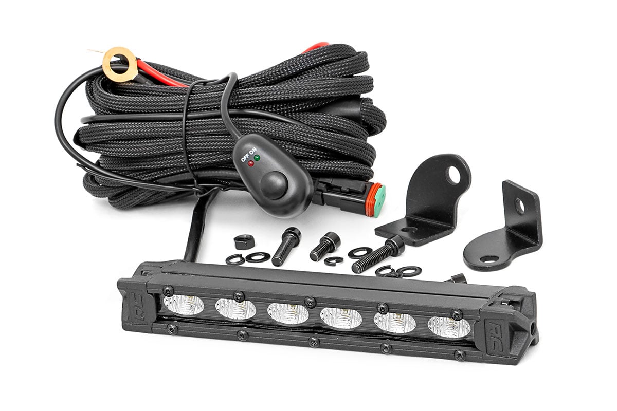 Rough Country 6 Inch Black Series LED Light Bar Slim Line