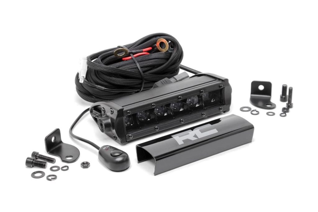 Rough Country 6 Inch Black Series LED Light Bar Single Row