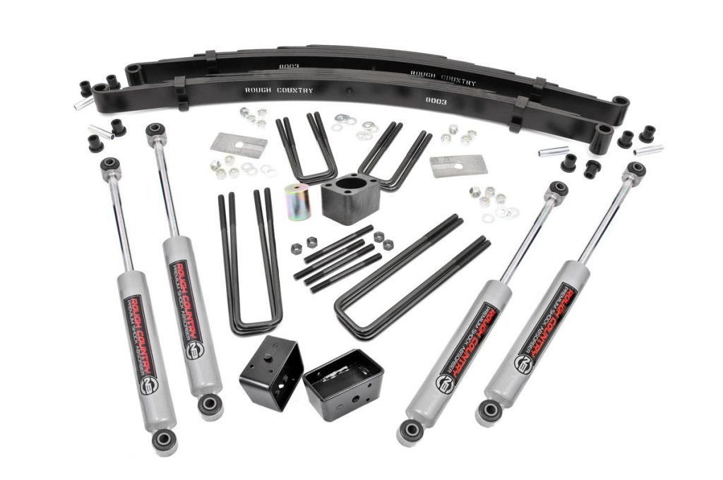 Rough Country 4 Inch Lift Kit Rear Blocks Dodge W200 Truck/W300 Truck 4WD (1978-1980)