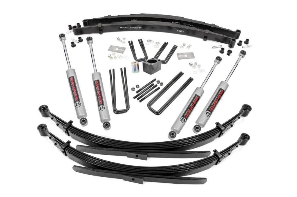 Rough Country 4 Inch Lift Kit Rear Springs Dodge W200 Truck/W300 Truck 4WD (1978-1980)