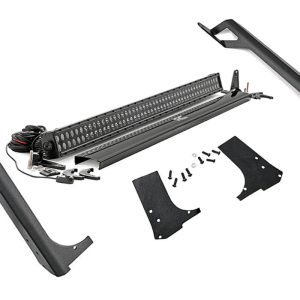 Rough Country LED Light Kit Windshield Mount 50″ Black Dual Row Jeep Wrangler TJ (97-06)