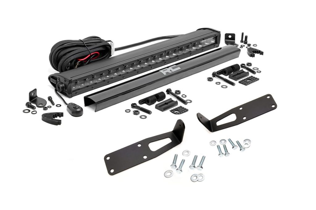 Rough Country LED Light Kit Bumper Mount 20″ Black Single Row Ram 2500 (03-18)/3500 (03-18)