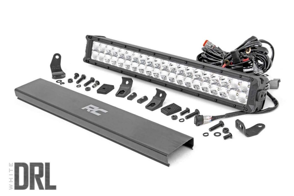 Rough Country 20 Inch Chrome Series LED Light Bar Dual Row Cool White DRL