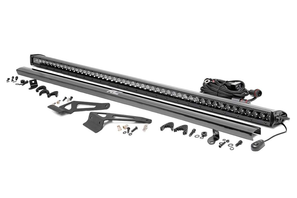 Rough Country LED Light Windhshield 50″ Blk Single Row Can-Am Defender HD 5/HD 8/HD 9/HD 10