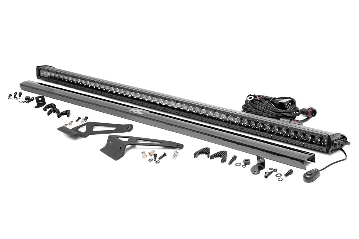 Rough Country LED Light Windhshield 50″ Blk Single Row Can-Am Defender HD 5/HD 8/HD 9/HD 10