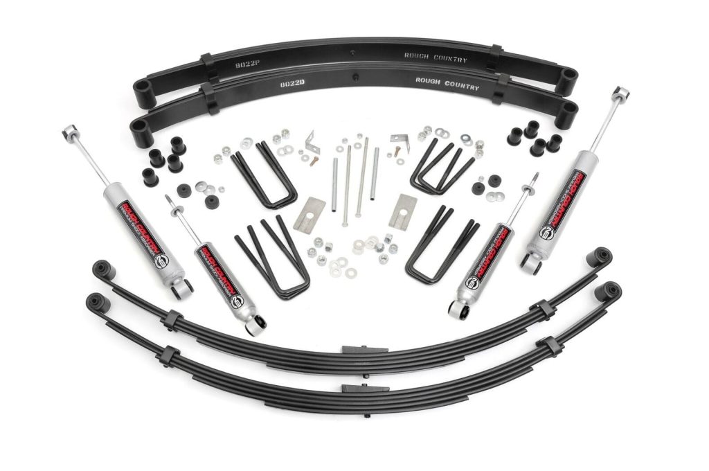 Rough Country 3 Inch Lift Kit Rear Springs Toyota Truck 4WD (1984-1985)