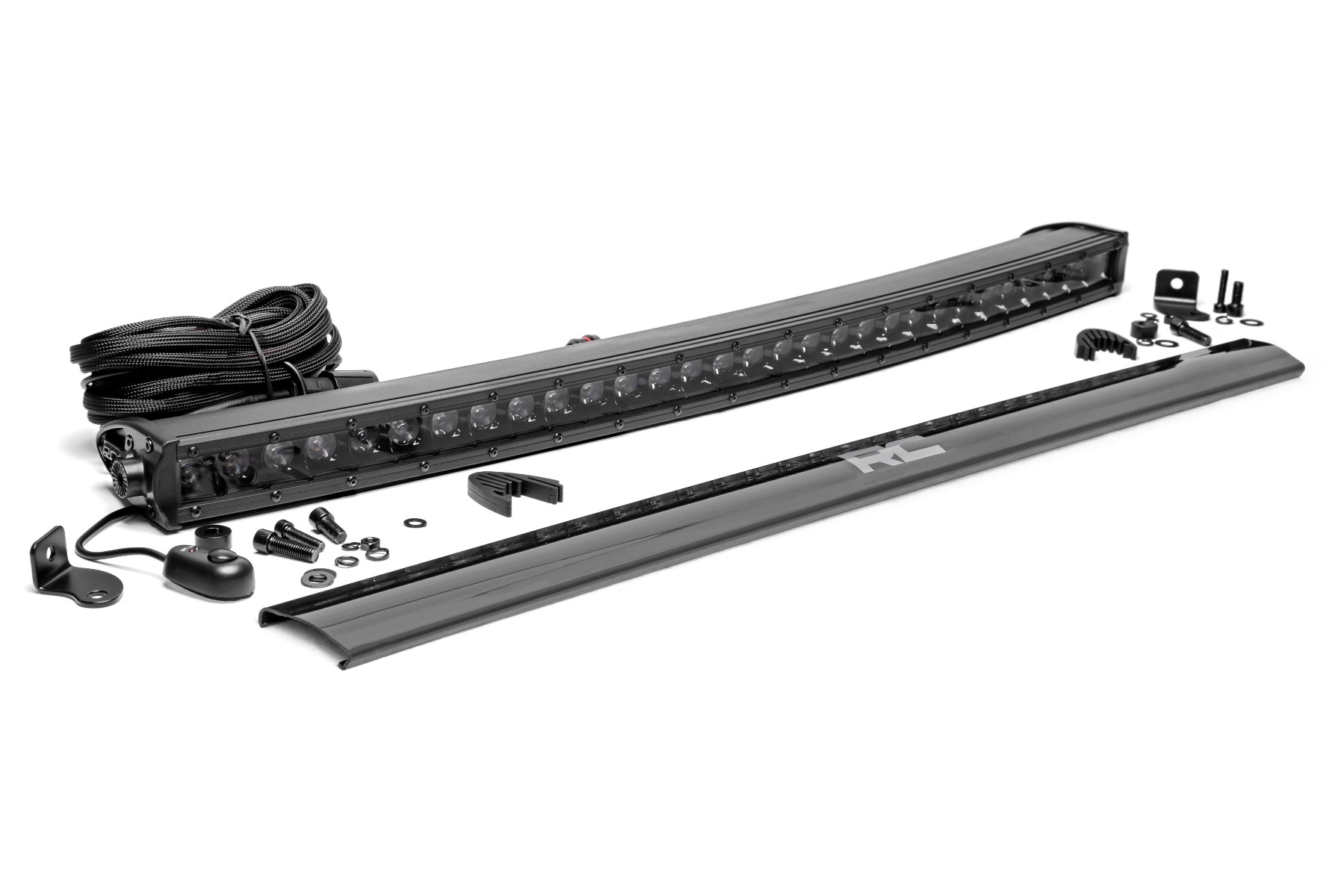 Rough Country 30 Inch Black Series LED Light Bar Curved Single Row