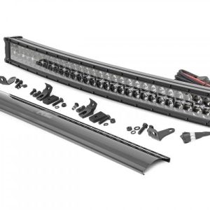 Rough Country LED Light Kit Bumper Mount 30β³ Black Dual Row White DRL Toyota 4Runner (14-20)