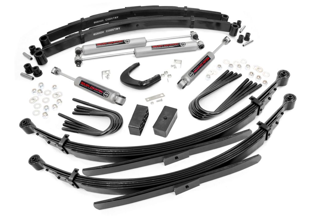 Rough Country 6 Inch Lift Kit 56 Inch RR Springs Chevy/GMC 3/4-Ton Suburban (77-91)/C25/K25 Truck (77-87)