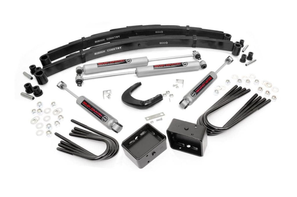 Rough Country 4 Inch Lift Kit Chevy/GMC C10/K10 Truck & SUV/K5 Blazer 4WD (1977-1991)