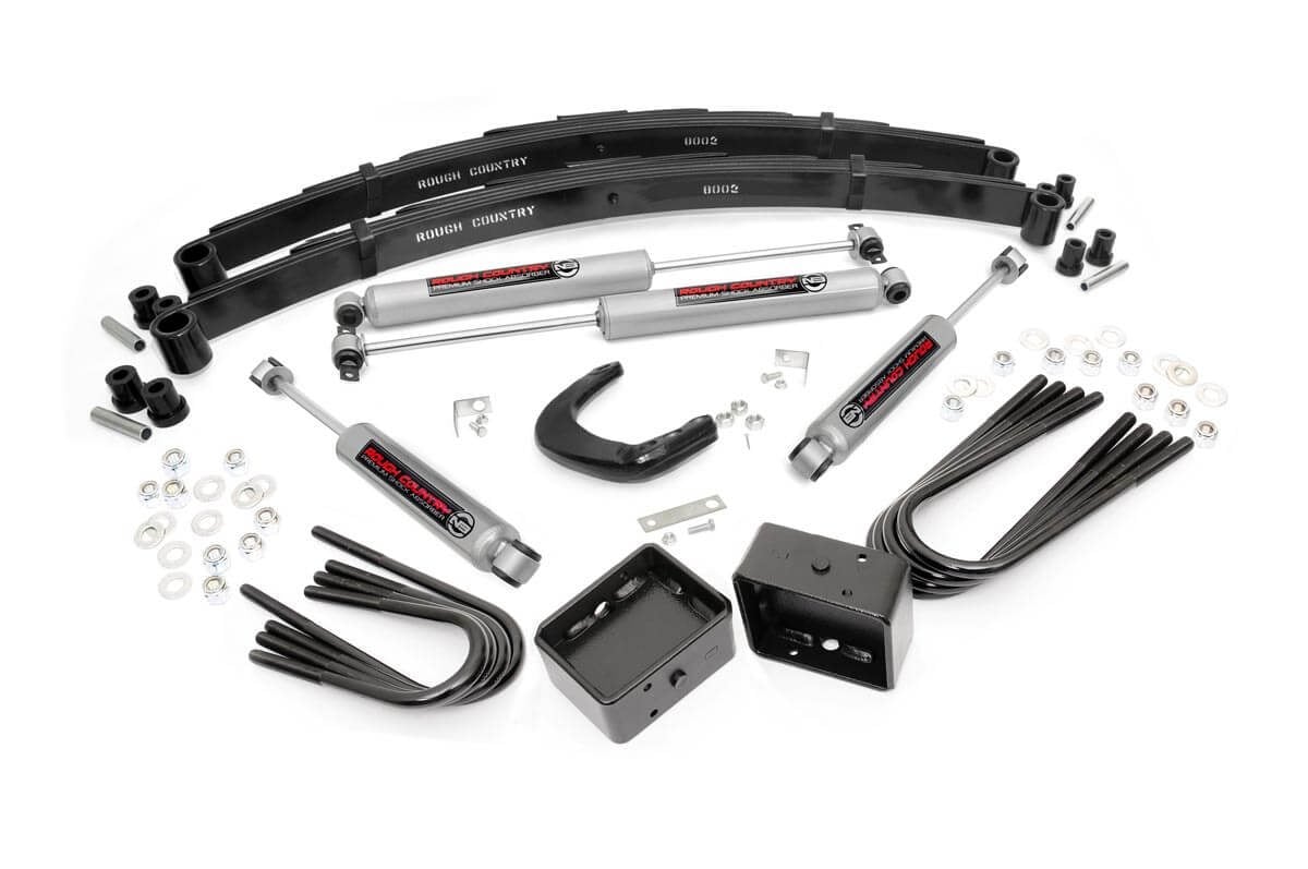 Rough Country 4 Inch Lift Kit Chevy/GMC C10/K10 Truck & SUV/K5 Blazer 4WD (1977-1991)