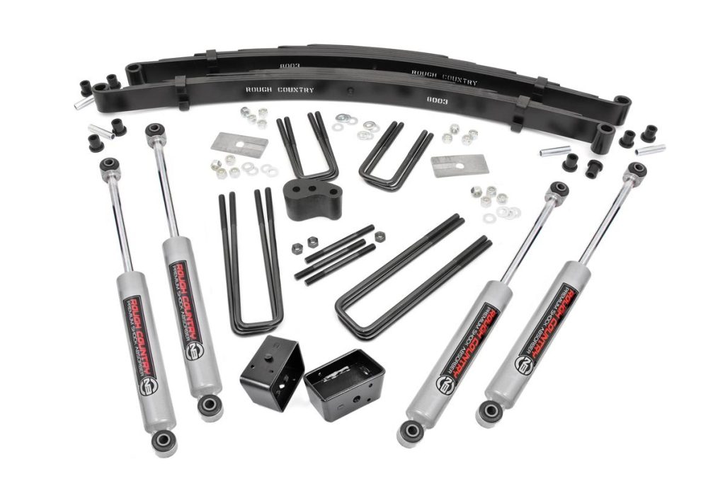 Rough Country 4 Inch Lift Kit Rear Blocks Dodge W200 Truck/W300 Truck 4WD (1978-1980)