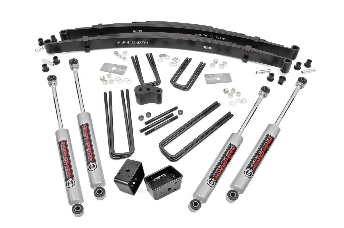Rough Country 4 Inch Lift Kit Rear Blocks Dodge W200 Truck/W300 Truck 4WD (1978-1980)